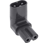 InLine® Adaptador de Corriente IEC 60320 C8/C7, ángulo Arriba/Abajo de 2 Polos.