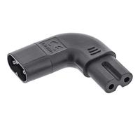 InLine - Adaptador de Red IEC 60320 C8/C7, acodado a la Izquierda y a la Derecha, 2 Pines