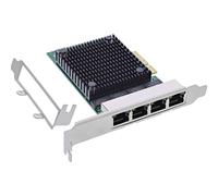 InLine Adaptador De Red Quad Gigabit 4x RJ45 2,5Gb/s PCIe x4 Low Profile