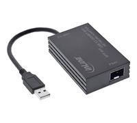 Inline Adaptador de Red USB-A a SFP para Conexiones de Fibra óptica, Gigabit Ethernet, 10/100/1000 Mbps, Compatible con Windows, macOS, Linux, 66659N