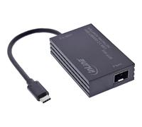Inline Adaptador de Red USB-C a SFP para Conexiones de Fibra óptica, Gigabit Ethernet, 10/100/1000 Mbps, Compatible con Windows, macOS, Linux, 66659M