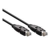 InLine Cable 180 Grad, S/FTP (PiMF), Cat, 6A (500 MHz) Libre de halógenos, Cobre (1 M) Colour Negro