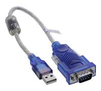 InLine Cable adaptador USB a RS-232 con ferrita, USB-A a Sub-D de 9 pines