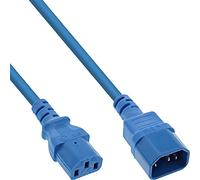 Inline® Cable alargador C13 a C14, Azul, 2 m