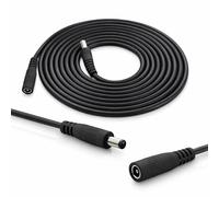InLine® Cable alargador CC macho/hembra 5,5 x 2,1 mm, AWG 18, negro, 5 m
