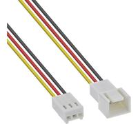 InLine Cable alargador de 3 Polos Molex Macho a Hembra con transmisión de señal de velocímetro para PC, Carcasa de Ventilador, 2 m, 33328M