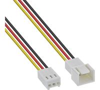 InLine Cable alargador de 3 polos Molex macho a hembra con transmisión de señal de velocímetro para PC, carcasa de ventilador, 1 m, 33328N