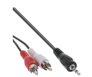 InLine Cable cinch/jack , 2x conector cinch a conector jack de 3,5mm, 10m