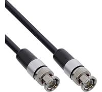 InLine Cable coaxial BNC 12G-SDI 4K 60Hz 75 ohmios, cable de vídeo SDI profesional con conector BNC para instalaciones AV de Broadcast Studio, 30 m, 10830S