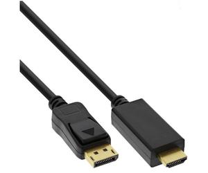 InLine Cable convertidor de DisplayPort a HDMI, 4K/60Hz negro, 5m