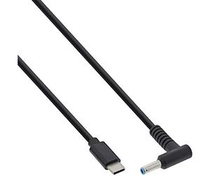 InLine® Cable de carga USB tipo C a HP Notebook (redondo/pequeño), 2 m