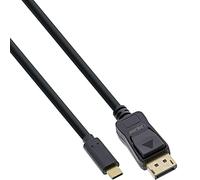 InLine® Cable de pantalla USB, USB tipo C macho a DisplayPort macho (DP Alt Mode), 4K2K, negro, 5 m