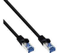 InLine - Cable de Pares Trenzados (Cat. 6A, S/FTP, Polietileno), Color Negro