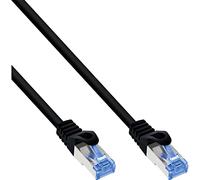InLine - Cable de Pares Trenzados (Cat. 6A, S/FTP, TPE, Flexible, 25 m), Color Negro