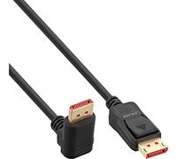 InLine ® Cable DisplayPort 1.4 17152U, 8K4K, ángulo descendente, negro/dorado, 2 m