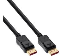 InLine Cable DisplayPort 1.4 de 3 m, contactos dorados, 8 K @ 60 Hz, 4 K a 120 Hz, HDR, negro, 15303