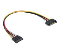 Inline Cable Extensor Alimentación SATA Macho/Hembra 1m
