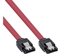 InLine - Cable SATA (6 GB/s con pestaña de Seguridad, 0,5 m), Color Rojo