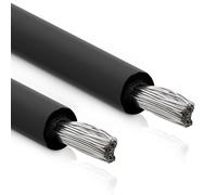 InLine Cable solar de 4 mm², 25 m, cable de instalación, por metro, negro, H1Z2Z2-K, fotovoltaico, resistente a los rayos UV y duradero, 94425S