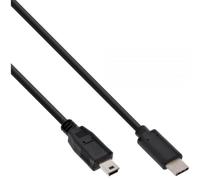 InLine Cable USB 2.0, tipo C macho a mini B macho (5pin), negro, 3m