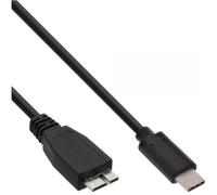 InLine Cable USB 3.1, Tipo C macho a Micro-B macho, negro, 1,5m