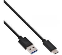 InLine Cable USB 3.2, tipo C macho a A macho, negro, 1,5m