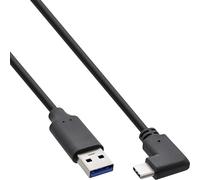 Inline Cable USB-C a USB-A, acodado, USB 3.2 Gen.2, 10 Gb/s, 3 A, corto, 0,5 m, 35716 W