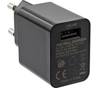 InLine® Cargador USB único, Fuente de alimentación, Adaptador de Corriente, 100-240 V a 5 V/2,5 A, Color Negro