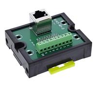 Inline Conector RJ45 Hembra a 9 Pines de 9 Pines apantallado para riel de Sombrero, fácil de conectar, Ideal para RS232/RS485 92505J