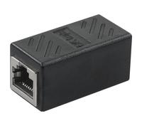Inline coupler, cat 6 stp western 8/8-jack to western 8/8-jack
