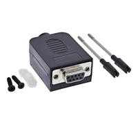 Inline D-Sub 9 92501G - Bloque de terminales hembra con terminales de tornillo y tornillos de mariposa para cableado serie, prototipos