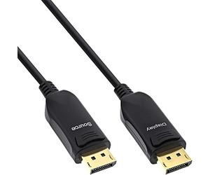 InLine® DisplayPort 1.4 AOC 8K4K - Cable DisplayPort (25 m), Color Negro