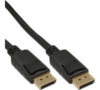 InLine DisplayPort cable, negro, contactos dorados, 2m