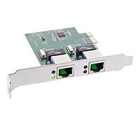 InLine Dual Gigabit - Tarjeta de Red PCI Express (2 x 1 GB/s, PCIe X1, Incluye Soporte de Perfil bajo)