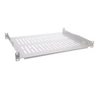 InLine Estante de 19", 350 mm, 50 kg, 1U, Gris RAL 7035, 19114D