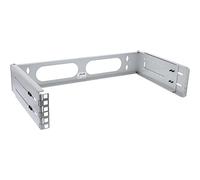 InLine - Bastidor para Montaje en Pared (19", 2HE, 24-40 cm de Profundidad), Color Gris