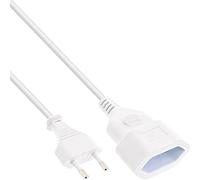 InLine Euro 16682W - Cable alargador (2 m), Color Blanco