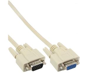 InLine Extensión VGA, 15pin HD macho / hembra, 5m