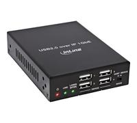 Inline Extensor USB 2.0 de Host/Dispositivo a través de IP, RJ45, SFP, Dispositivo único