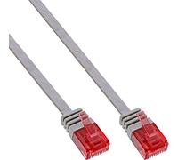 InLine Flat Patch Cord UTP Cat.6 3m Grey - Cable de Red (3 m, Gris)