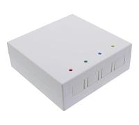 InLine® FTTH 88111 - Caja de conexiones de fibra de vidrio, 4 unidades LC Duplex o SC Simplex, compacta, color blanco, 80 mm