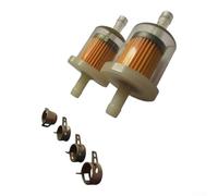 Inline Fuel Filter Kit 125cc 150cc Clear View | Fits 125cc 150cc bikes, clear housing, standard male hoses, quick visual check, para easy maintenance