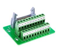 Inline IDC 20 92504P - Adaptador de cable plano de 10 pines hembra a bloque terminal para placa de circuitos con terminales de tornillo ideal para controladores y prototipos