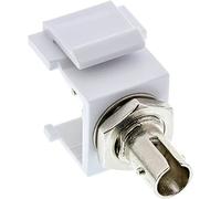 InLine Keystone - Conector para LWL (ST/ST, multimodo, Casquillo de cerámica), Color Blanco