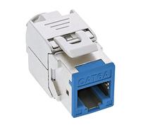 InLine® Keystone RJ45 - Juego de 8 Conectores Blindados (Cat.6A), Color Azul