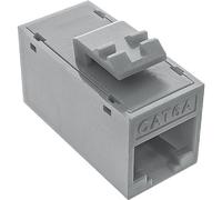 InLine Keystone RJ45 - Juego de 8 Conectores Hembra sin apantallamiento, Cat. 6A, Color Gris