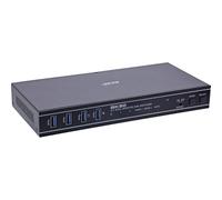 Inline KVM 57885H - Conmutador HDMI 2.1 Dual Monitor 8K 60Hz 4K 120Hz HDR USB 3.2 Hub Conmutación Hotkey Botón IR RS-232 Plug & Play Negro