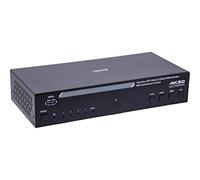 Inline KVM 57885I - Conmutador HDMI Multiviewer de 4 vías (4 K, 60 Hz, Pip PBP, Quad USB, botón de acceso rápido, botón IR OSD RS-232, Plug & Play, color negro)