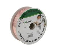 InLine Lautsprecherkabel, 2X 0,75 qmm, CCA, Transparent, 50m