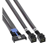 Inline MCIO x8 - Cable Adaptador a 2 x MiniSAS-HD SFF-8643 (0,5 m)